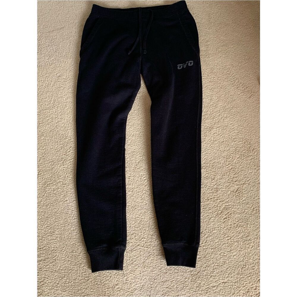 OVO Black Jogger Sweatpants with Subtle Logo